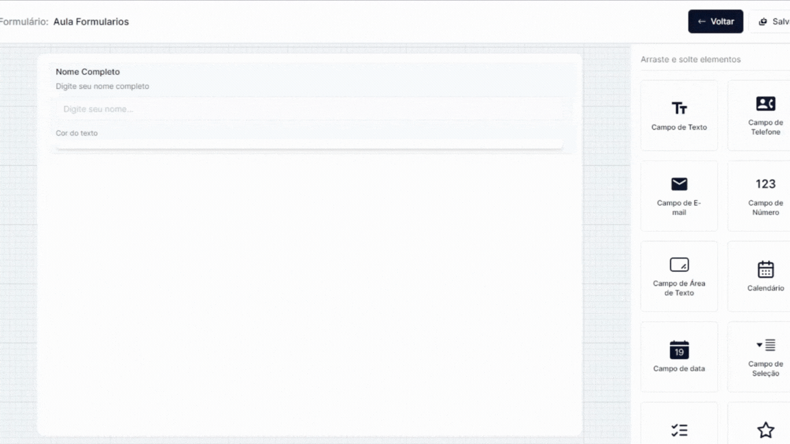 gif formulário intuitivo